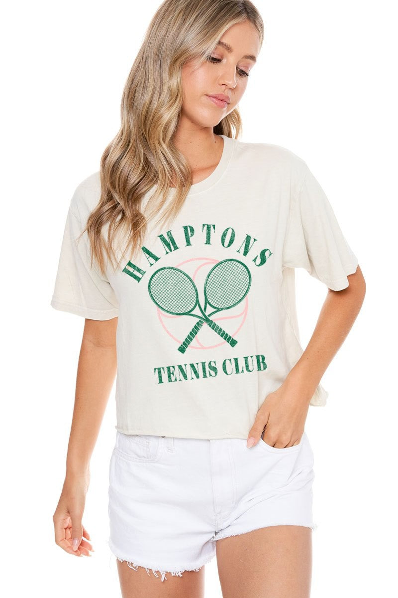 hamptons tennis club crop top