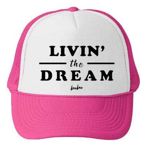 LIVIN THE DREAM HOT PINK SNAPBACK (8937)