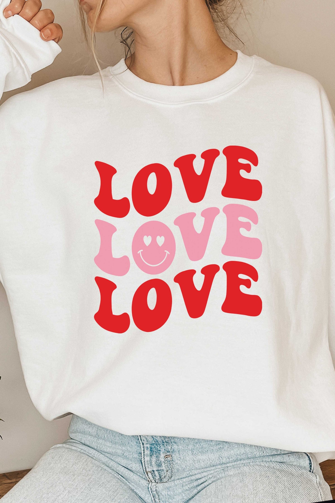 love love love sweatshirt