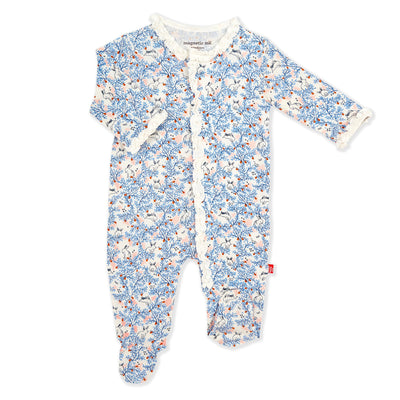 somebunny floral modal magnetic footie