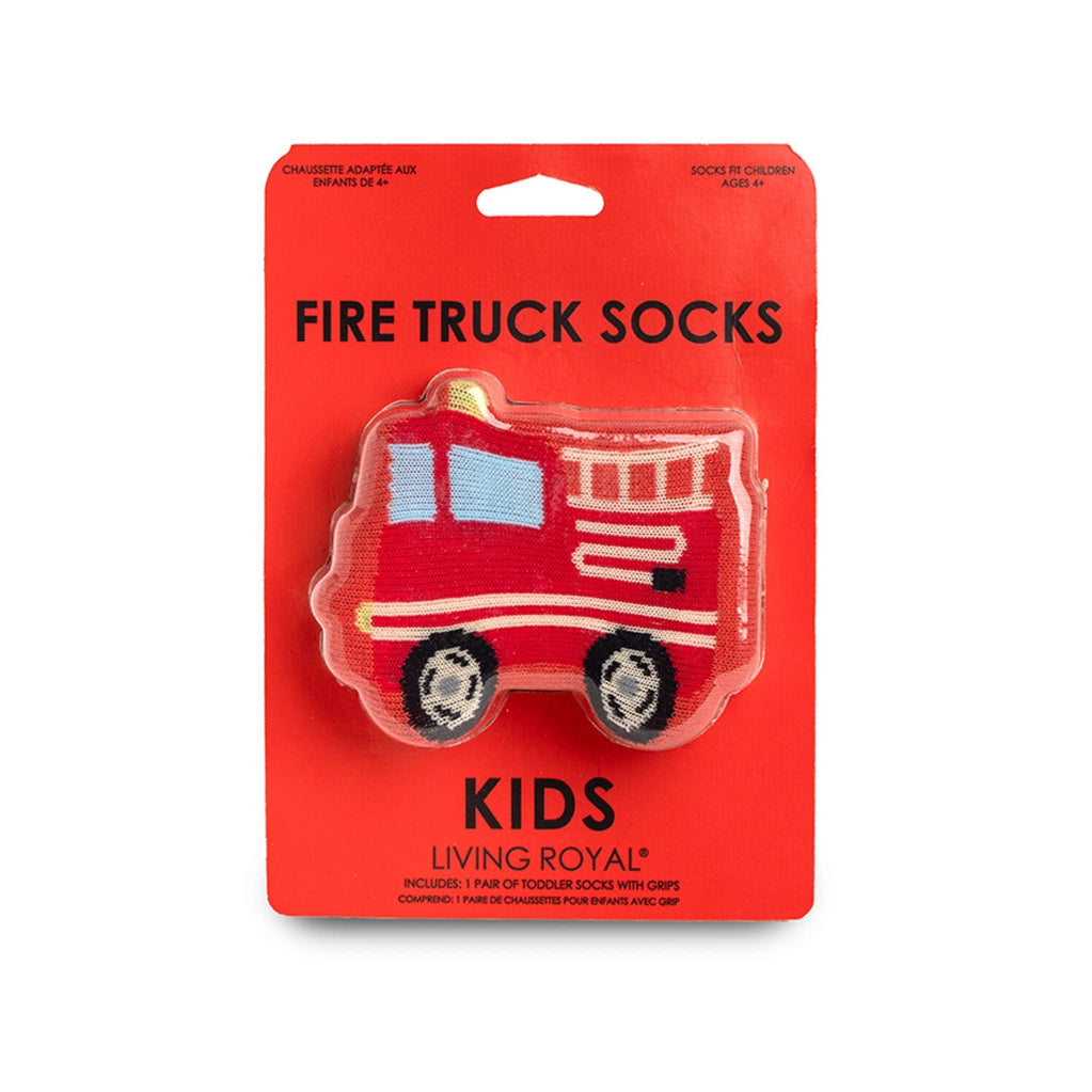 kids fire truck 3d socks