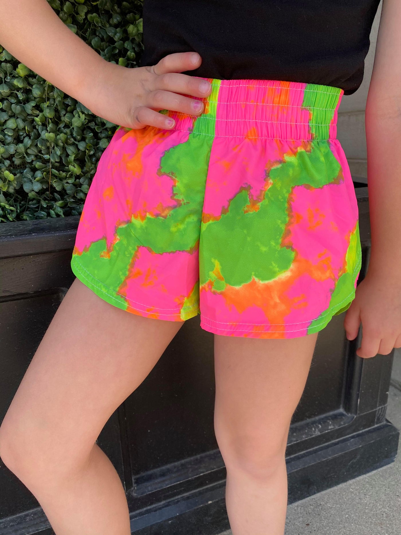 neon clouds steph shorts