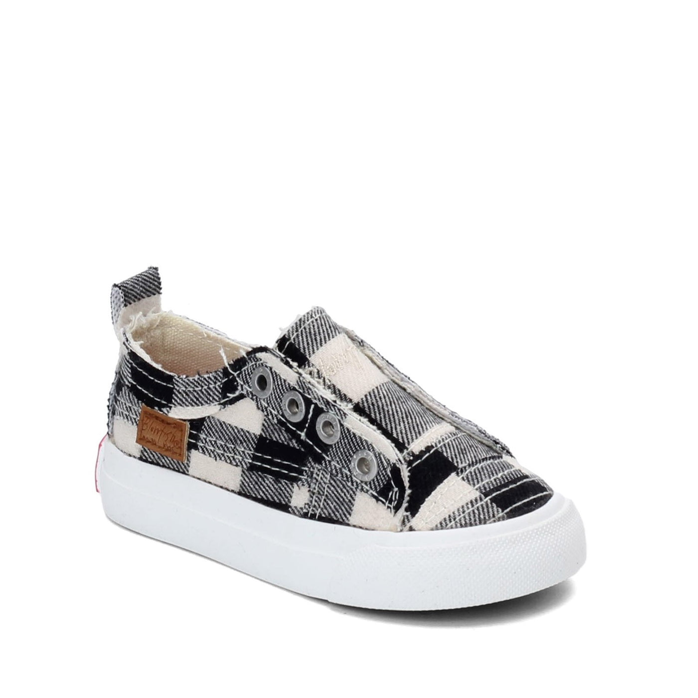 TODDLER IVORY PLAID PLAY SNEAKER (9480)