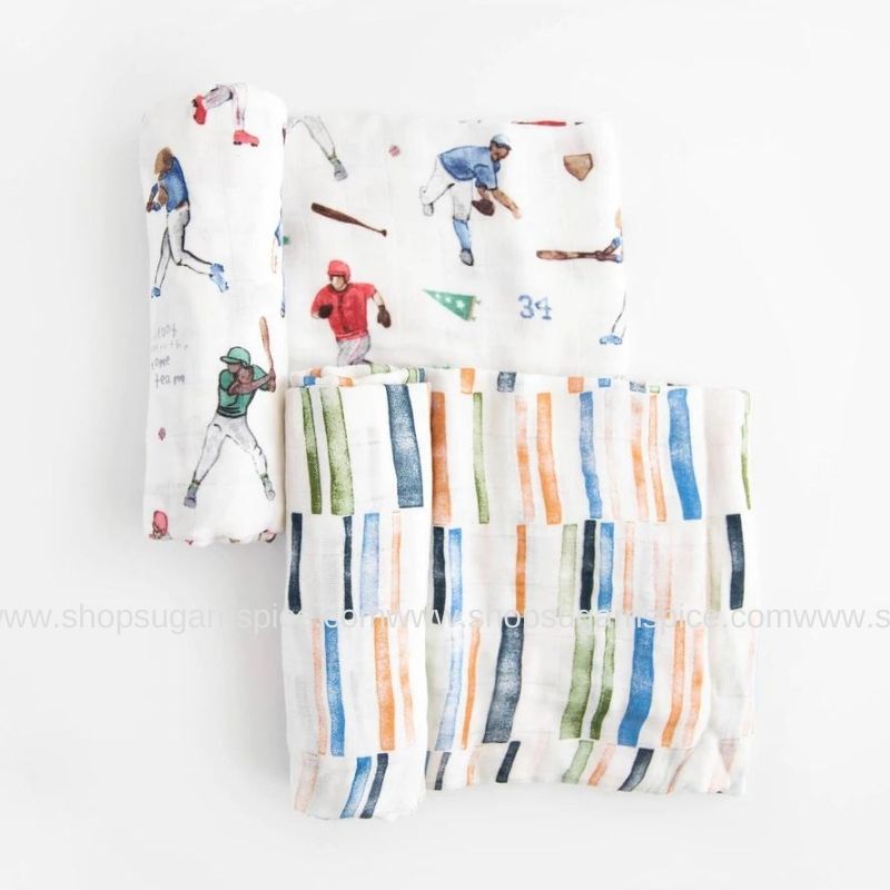 home run deluxe muslin swaddle set