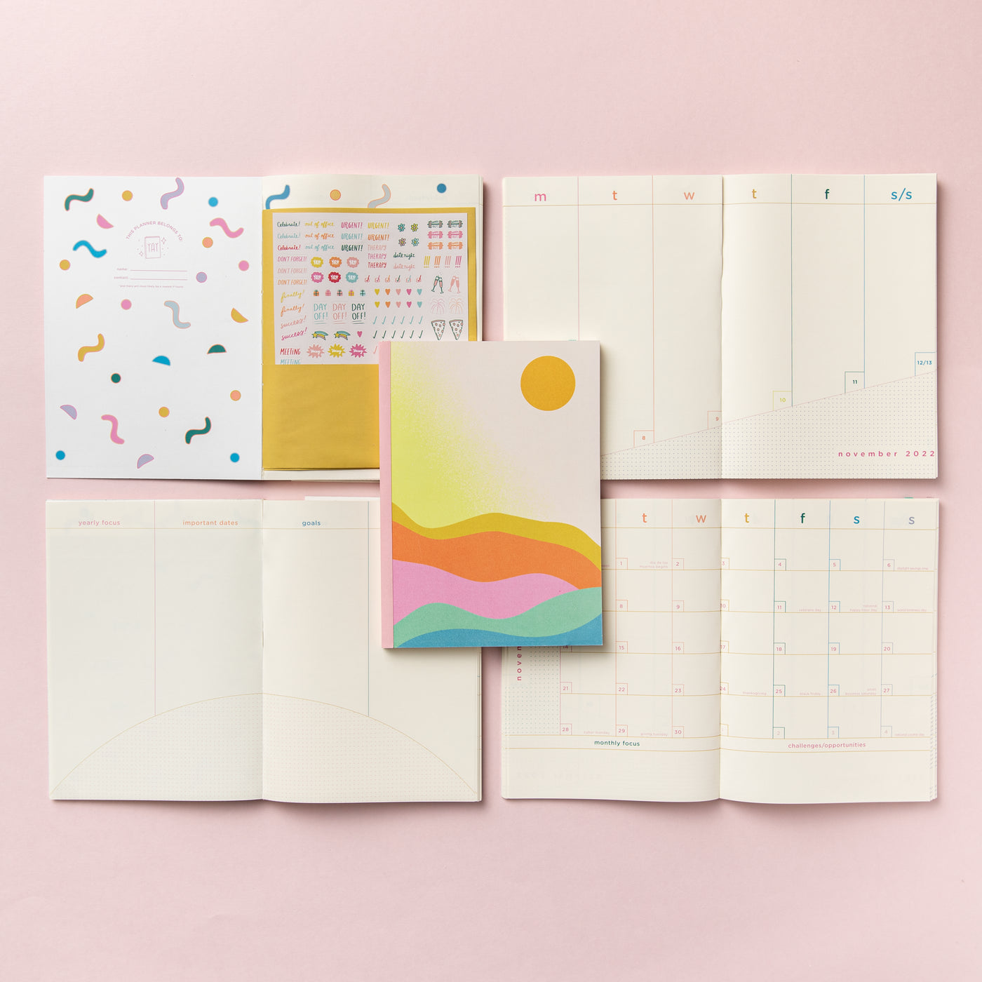 academic planners - clean & colorful