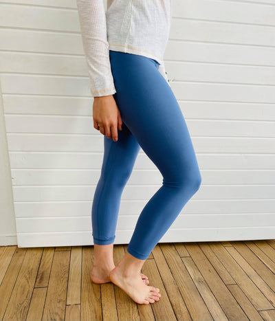 blue stone buttersoft solid legging