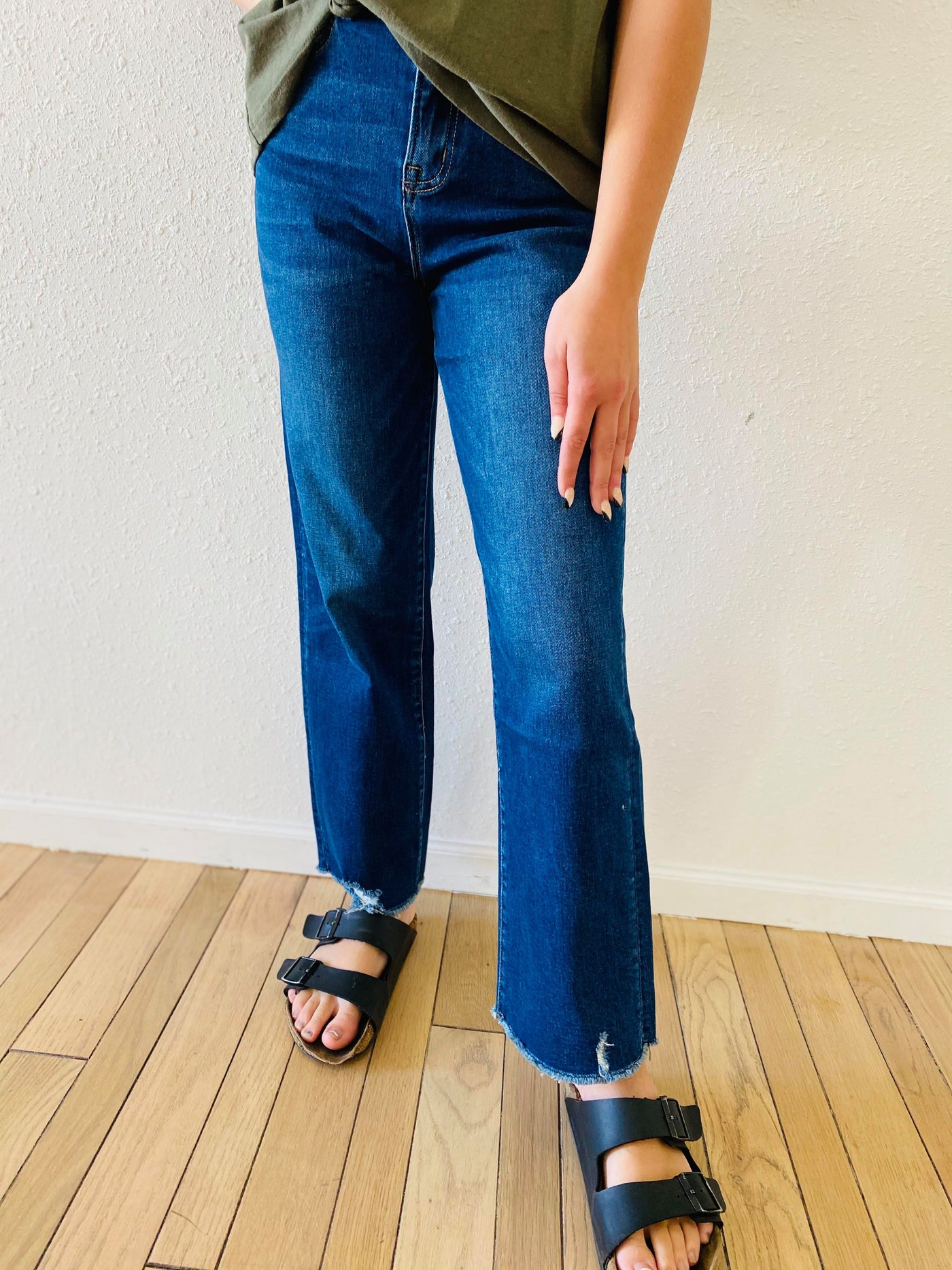 90s super wide leg high rise jeans