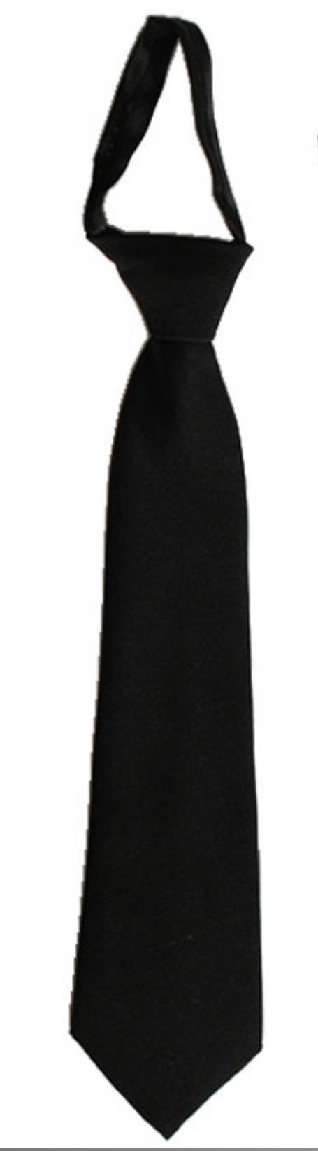 black zipper tie