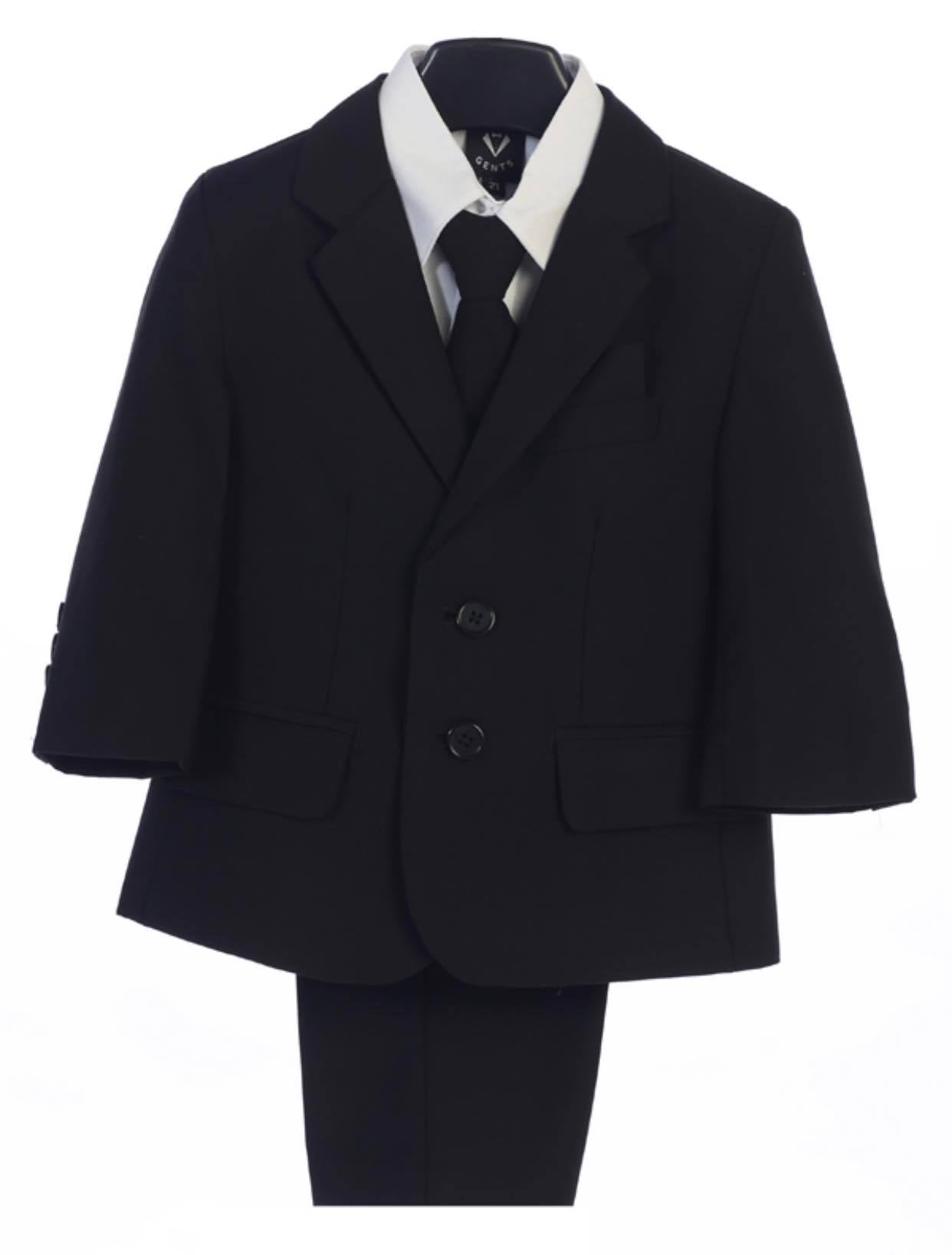 boys black 5 pc suit