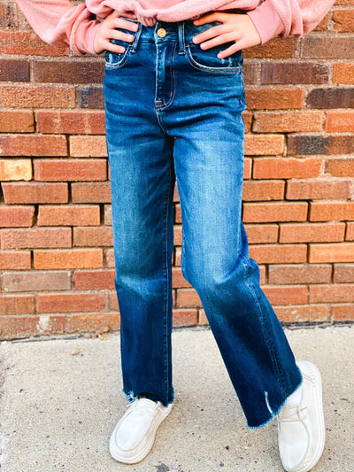 90s super wide leg high rise jeans