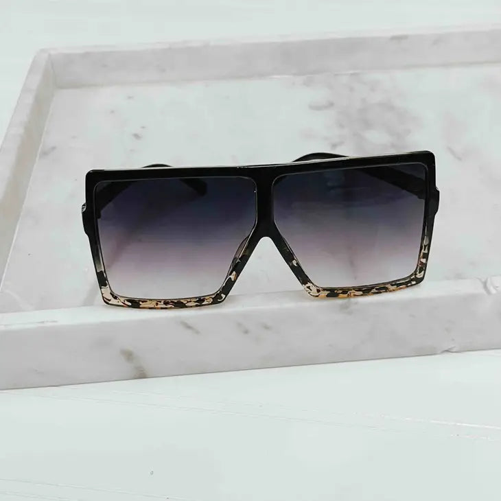 tortiose ombre beverly oversized sunglasses