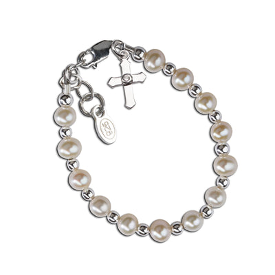 kaitlyn sterling sliver pearl bracelet