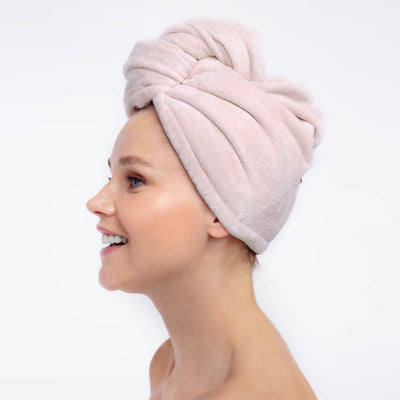 Microfiber Hair Towel - Blush