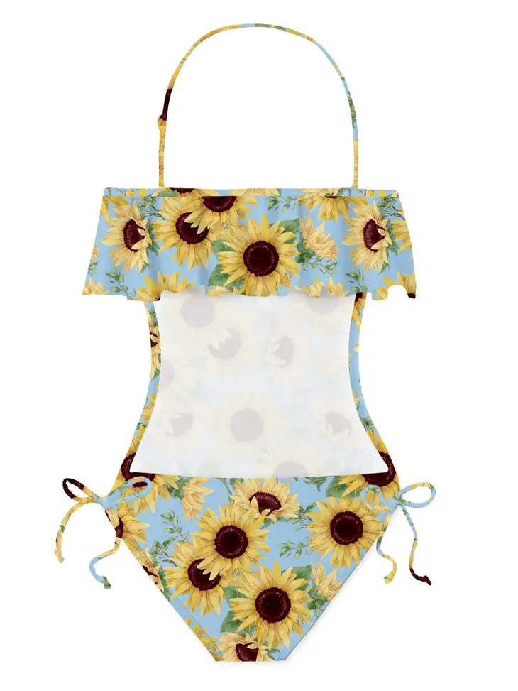 sunflower open back one piece