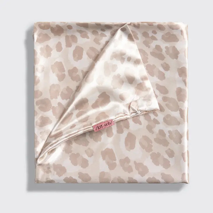 leopard king satin pillow case