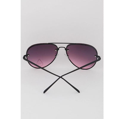 rimmed aviator sunglasses