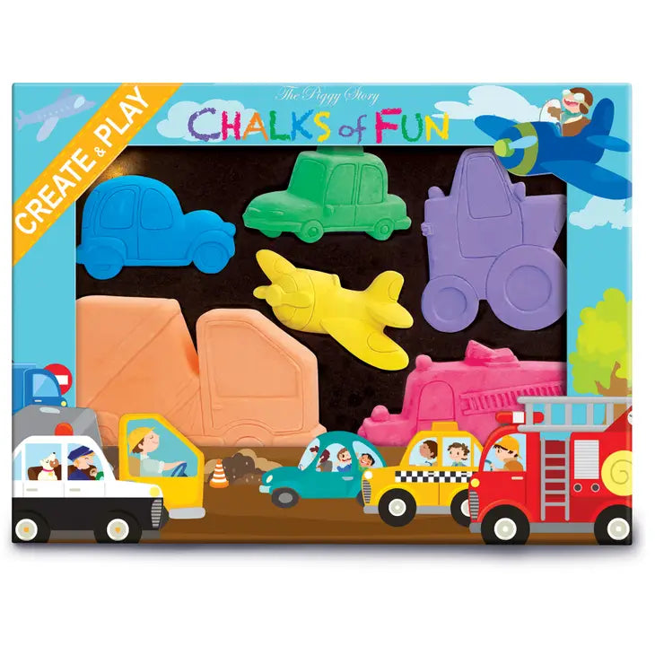 cars and trucks chalks of fun