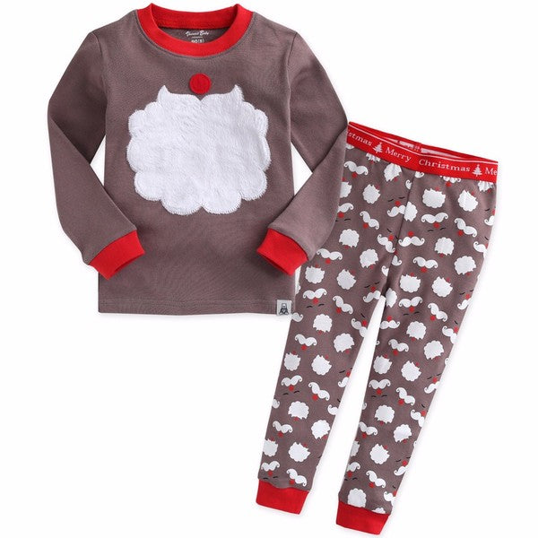 winter santa pajama set
