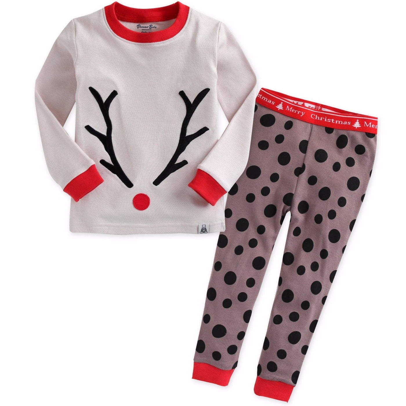 winter rudolph pajama set