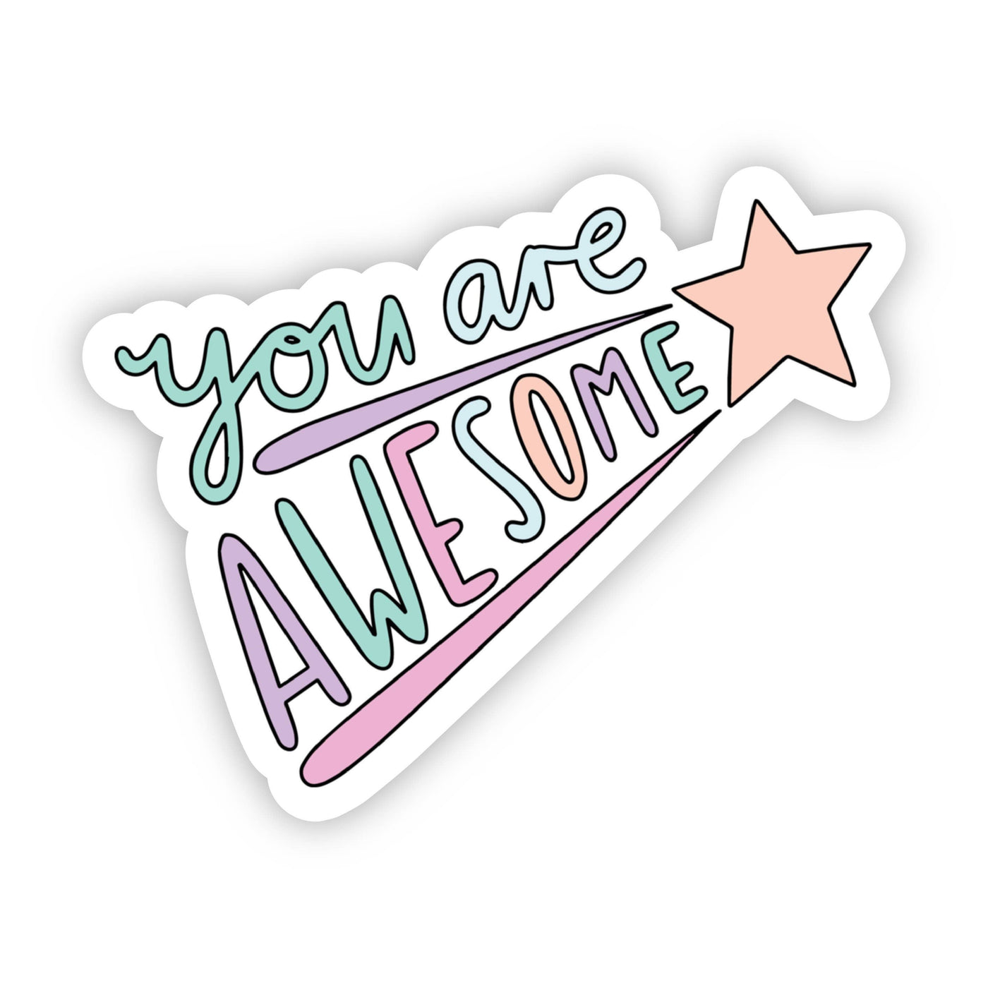 You Are Awesome Shooting Star Sticker