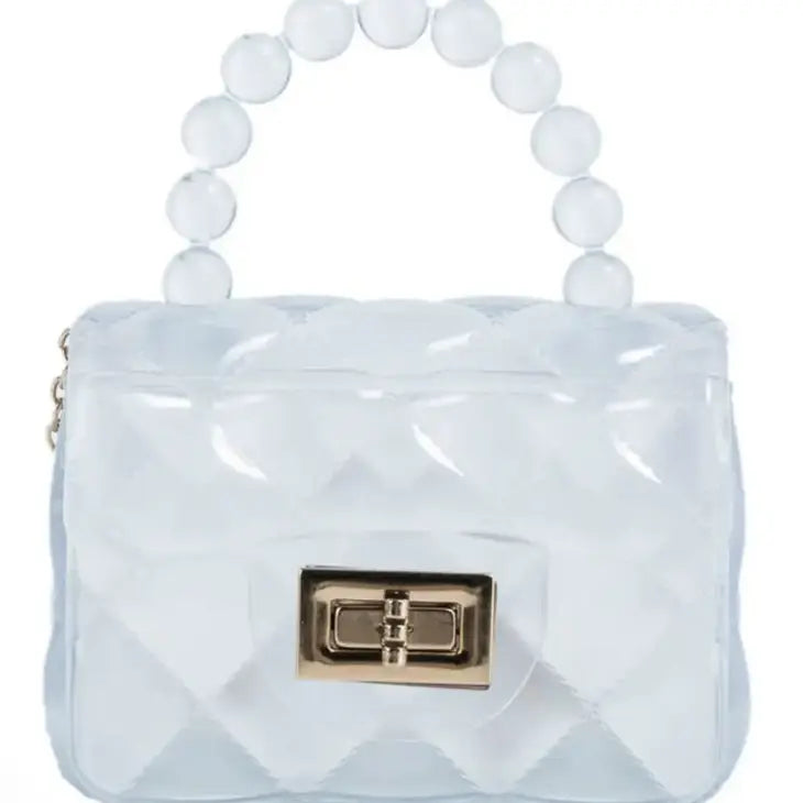 mini jelly purse with cross body chain
