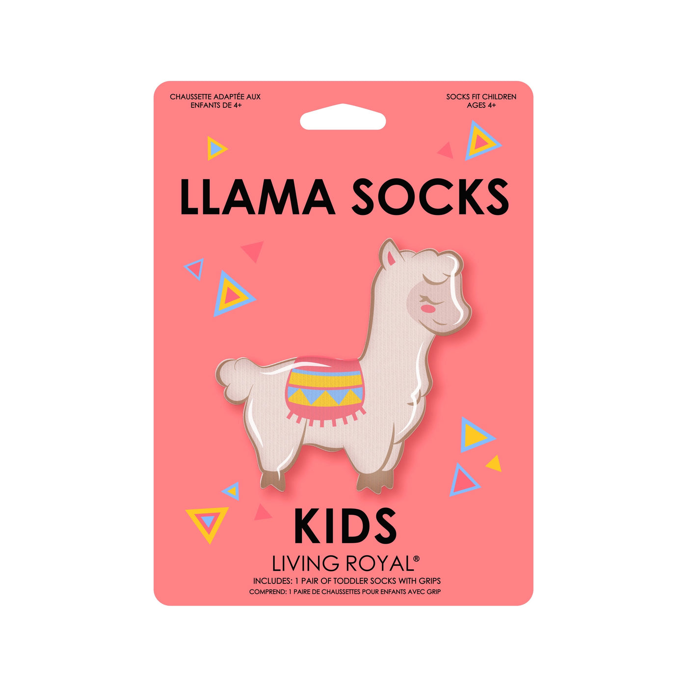 kids llama 3d socks