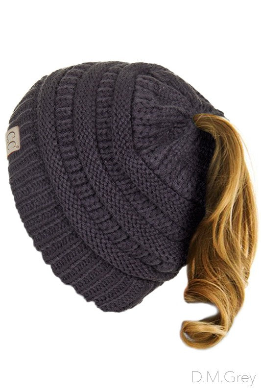 messy bun beanie tail (more colors)