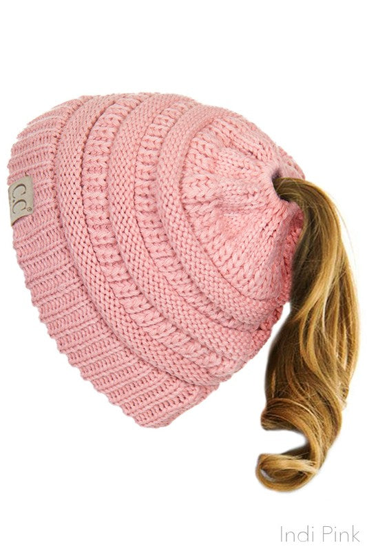 messy bun beanie tail (more colors)