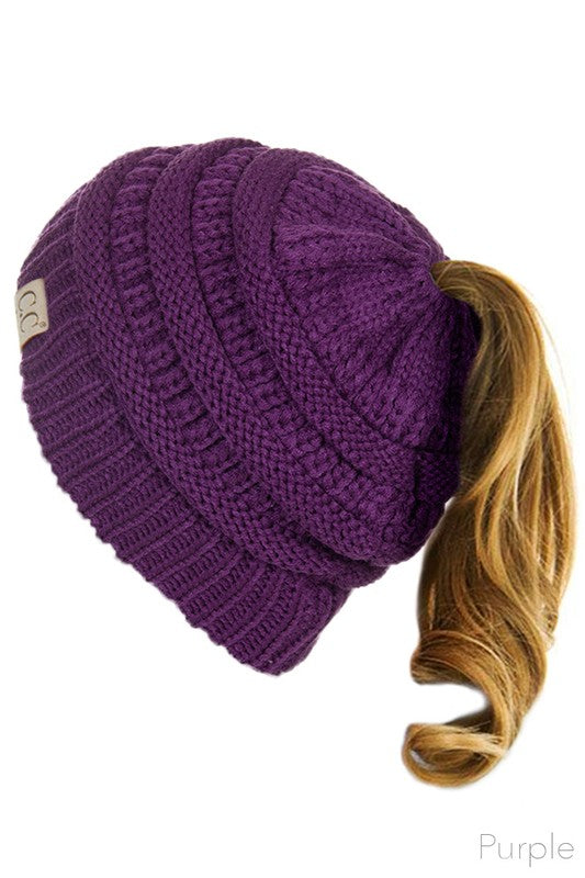 messy bun beanie tail (more colors)