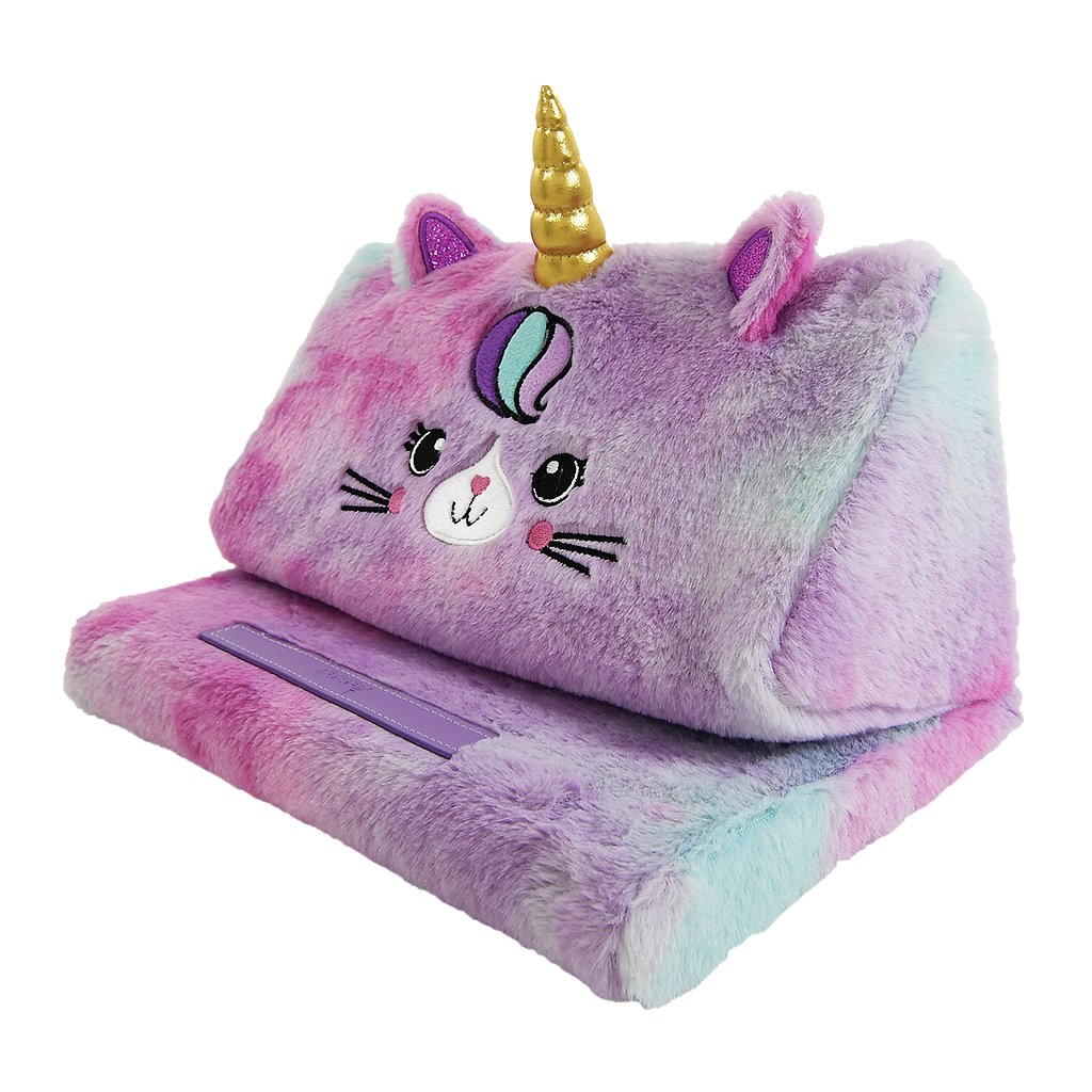 caticorn furry pillow