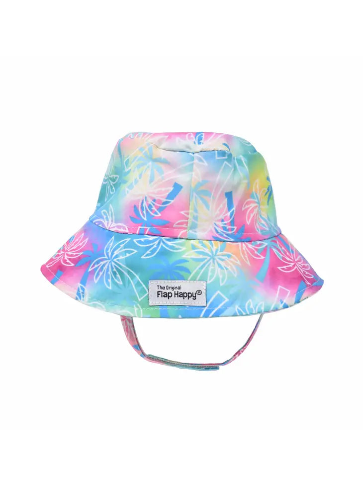 UPF 50+ Bucket Hat palm paradise