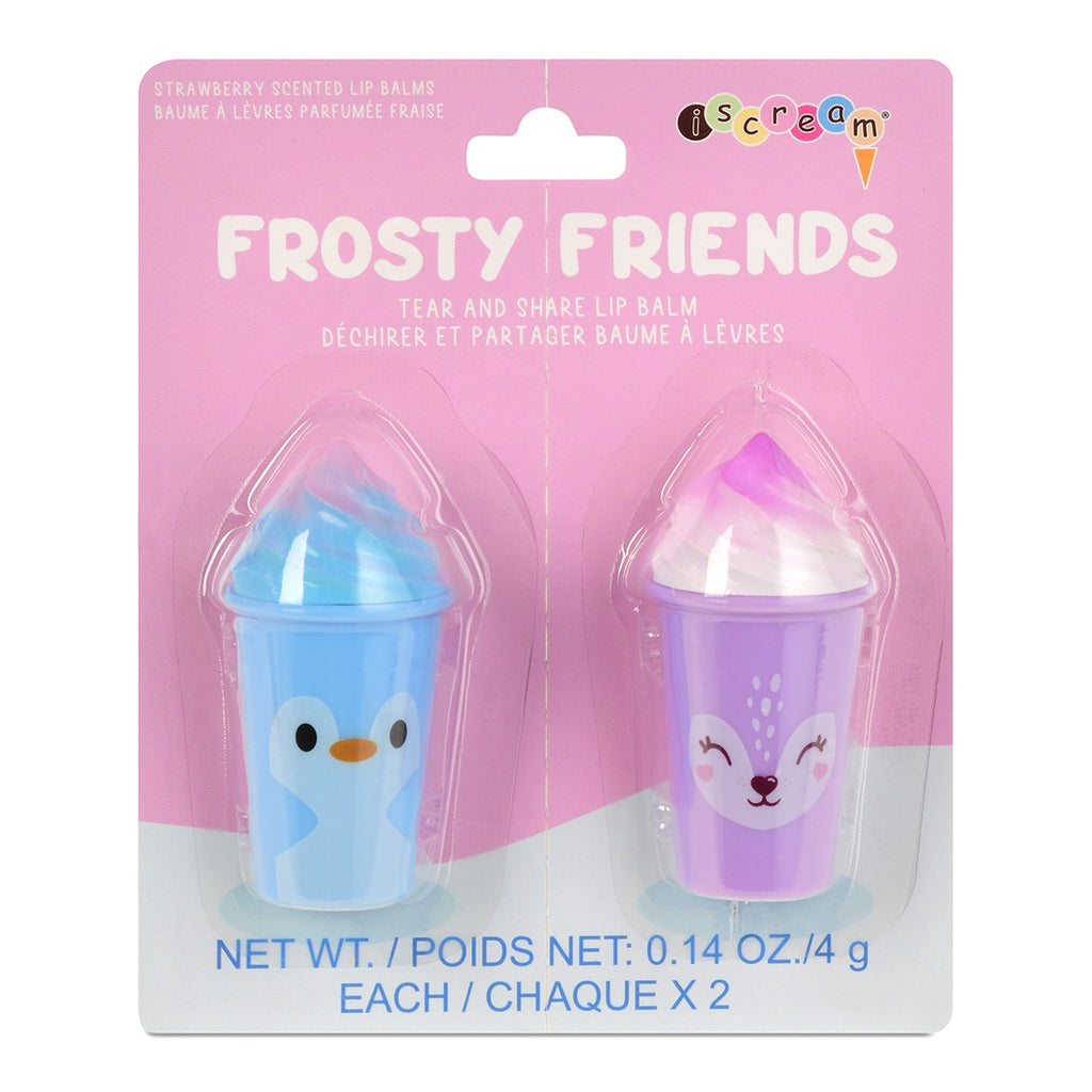 frosty friends tear and share lip balm