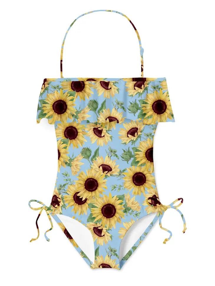 sunflower open back one piece