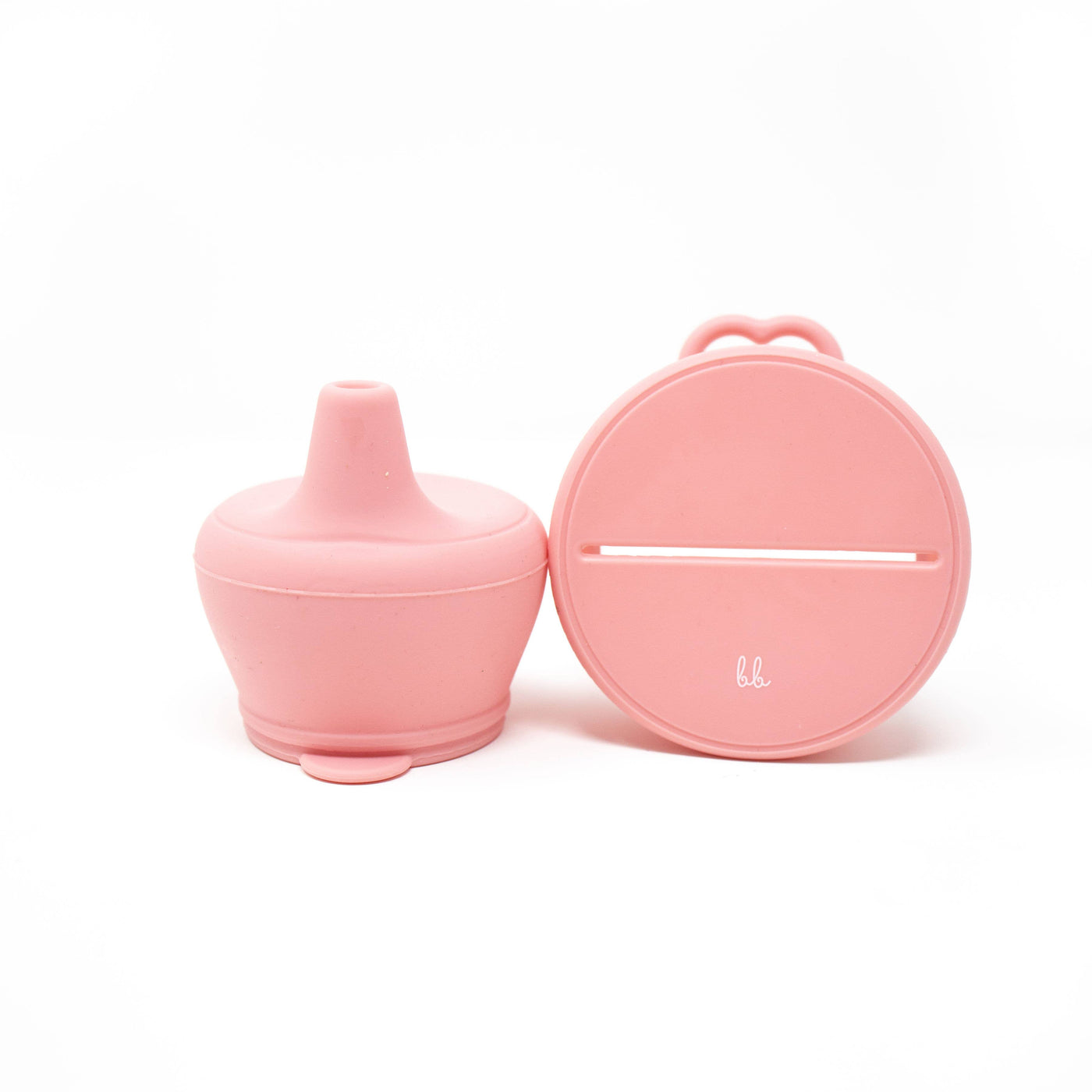 Baby Bar & Co Silicone Snack & Sippy Lids Set Dusty Rose
