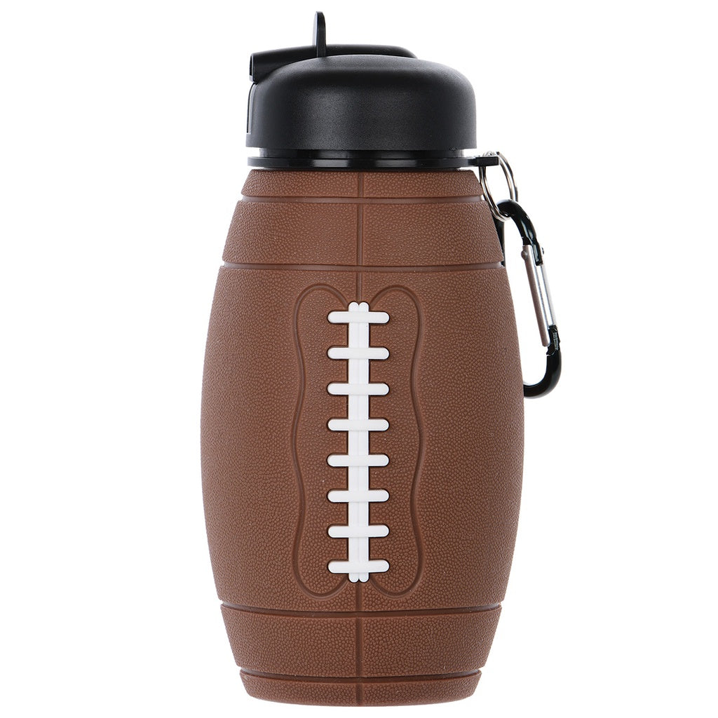football collapsible water bottle