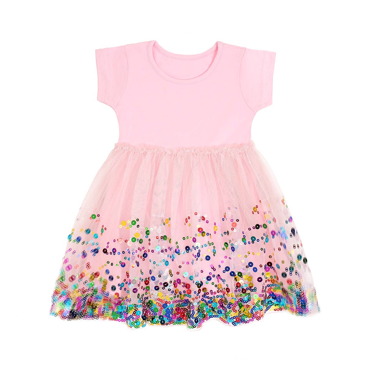 Pink Confetti Tutu Dress - Girls Dress