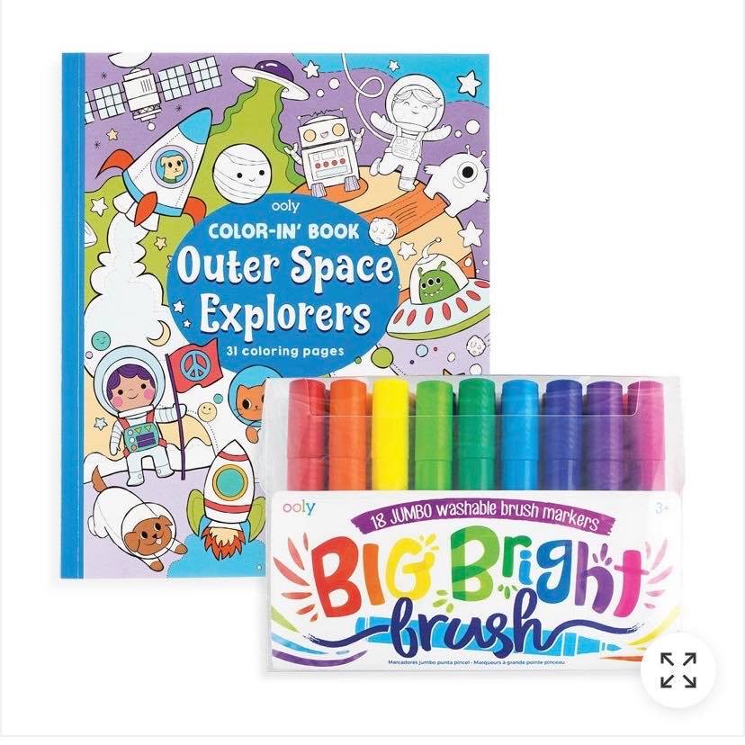 BIG & BRIGHT OUTER SPACE COLORING PACK
