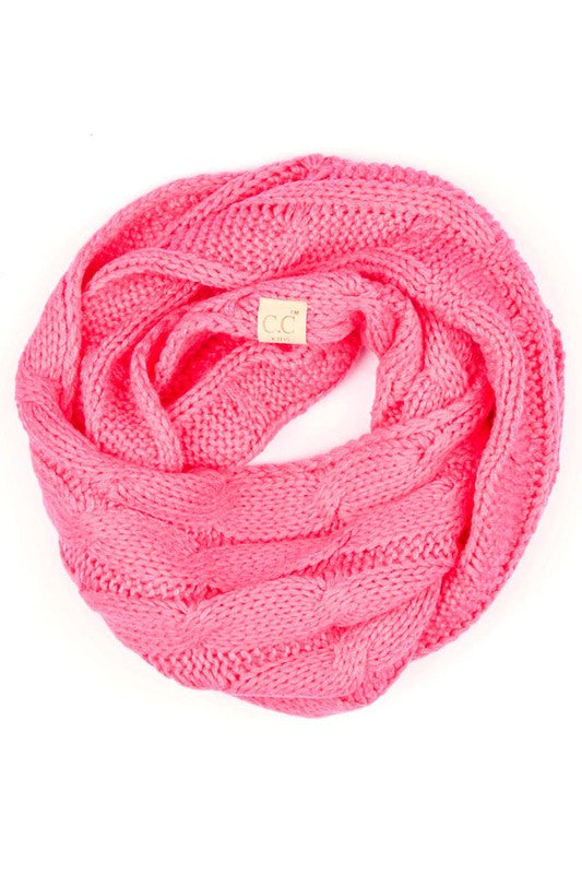 NEW CANDY PINK  CC KIDS KNIT INFINITY SCARF