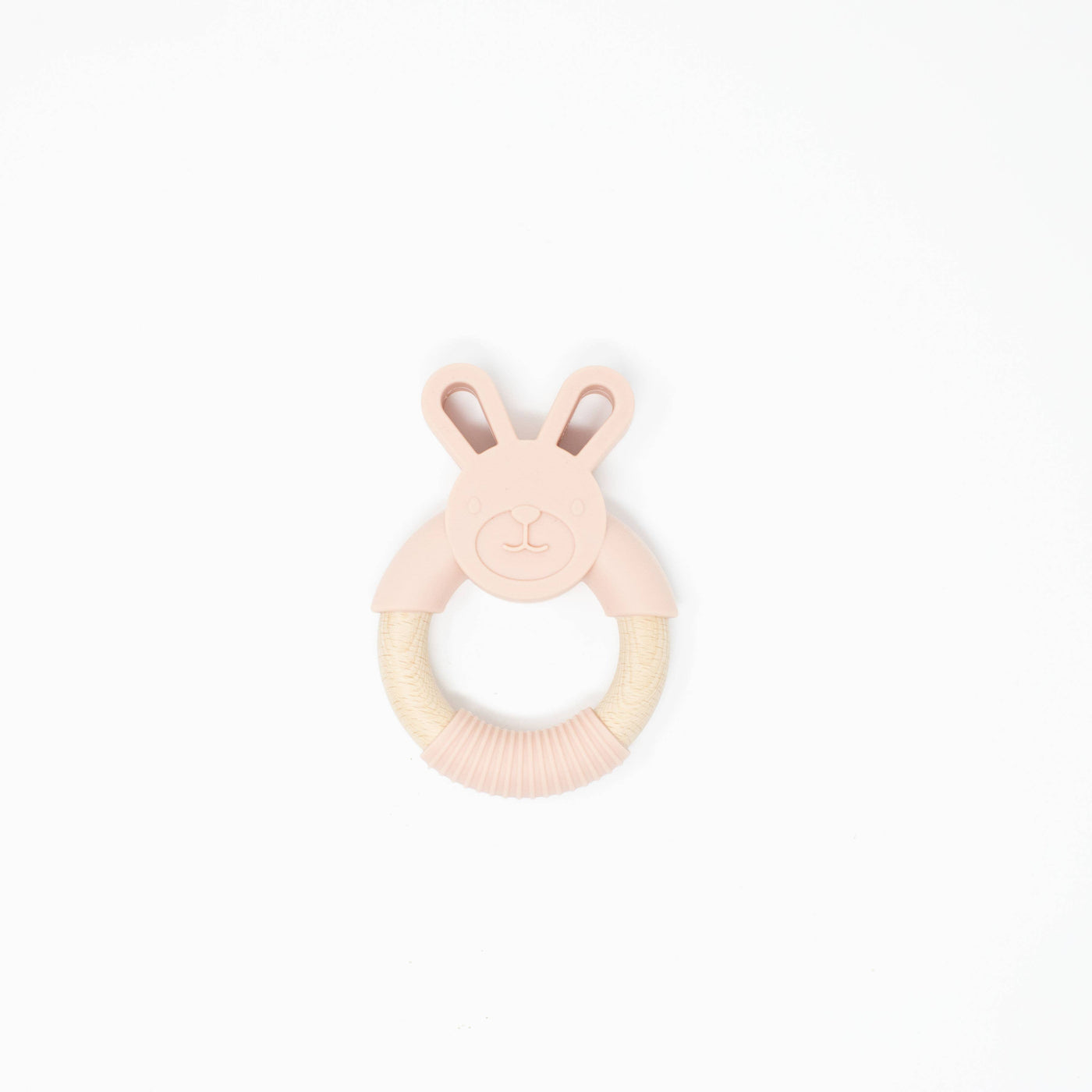 Bunny Ear Teether dusty pink