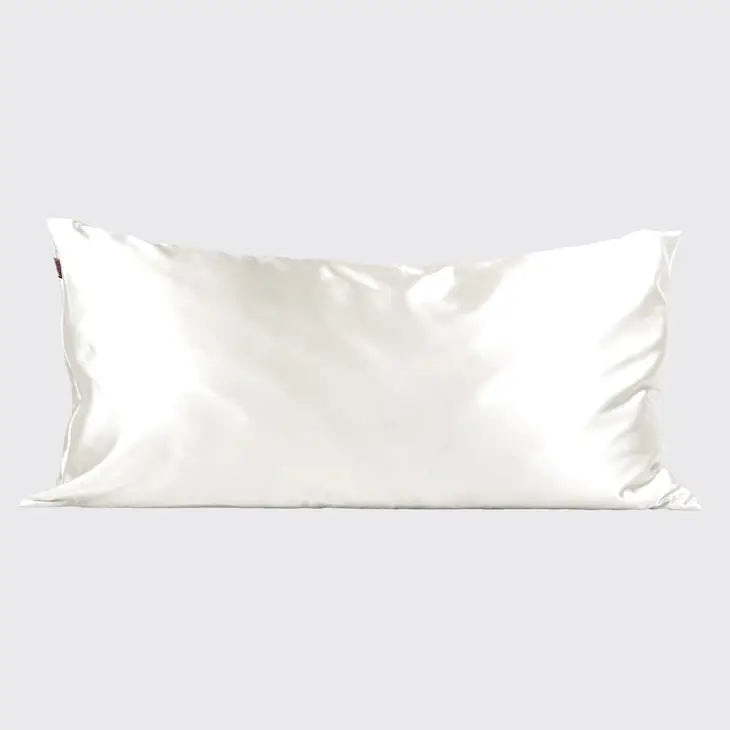 ivory king satin pillow case