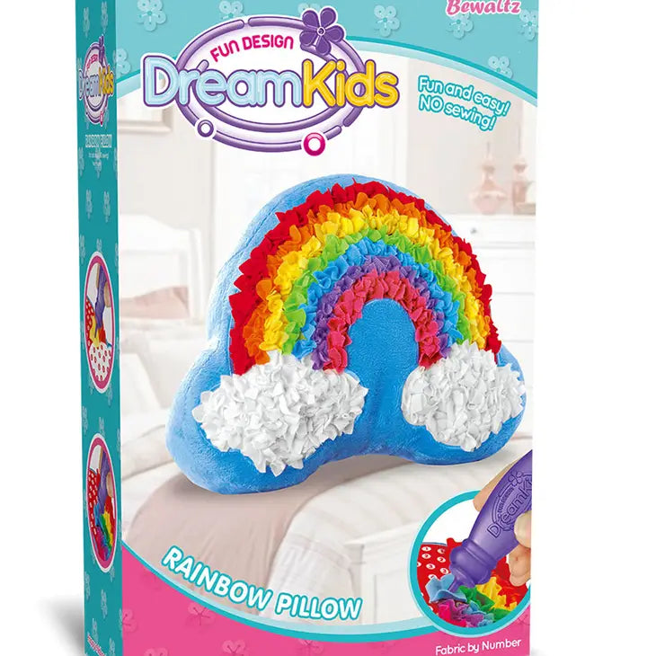 knot a rainbow diy pillow