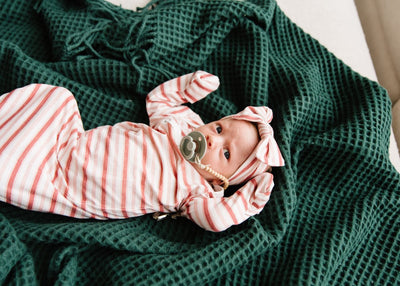 cinnamon newborn knotted gown