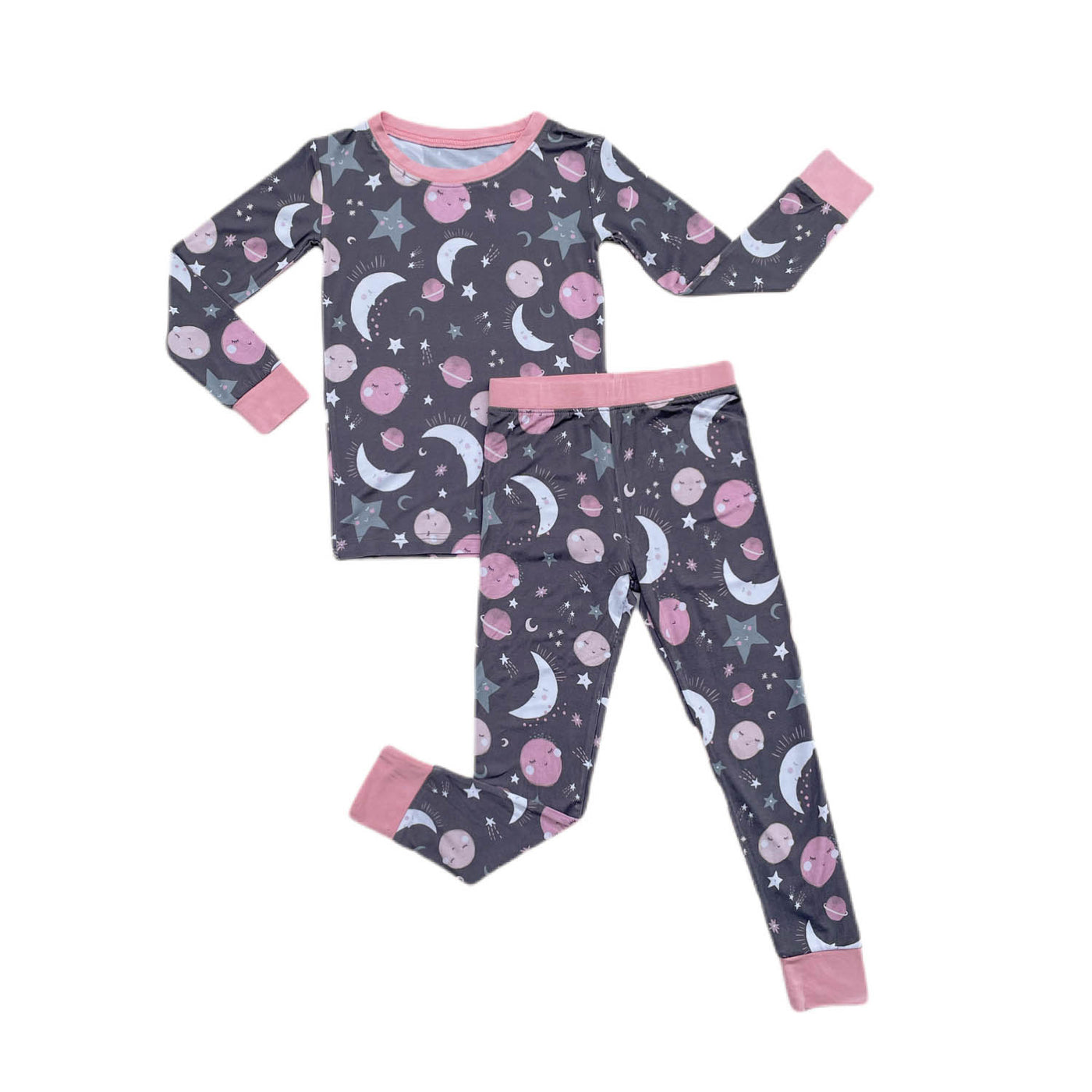 to the moon and back pink 2 pc pajama set