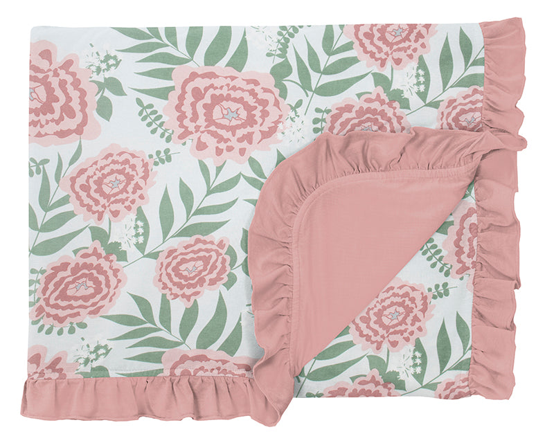 fresh air florist ruffle toddler blanket