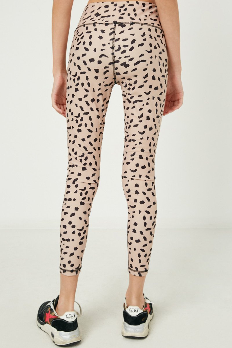 abstract dotted active legging