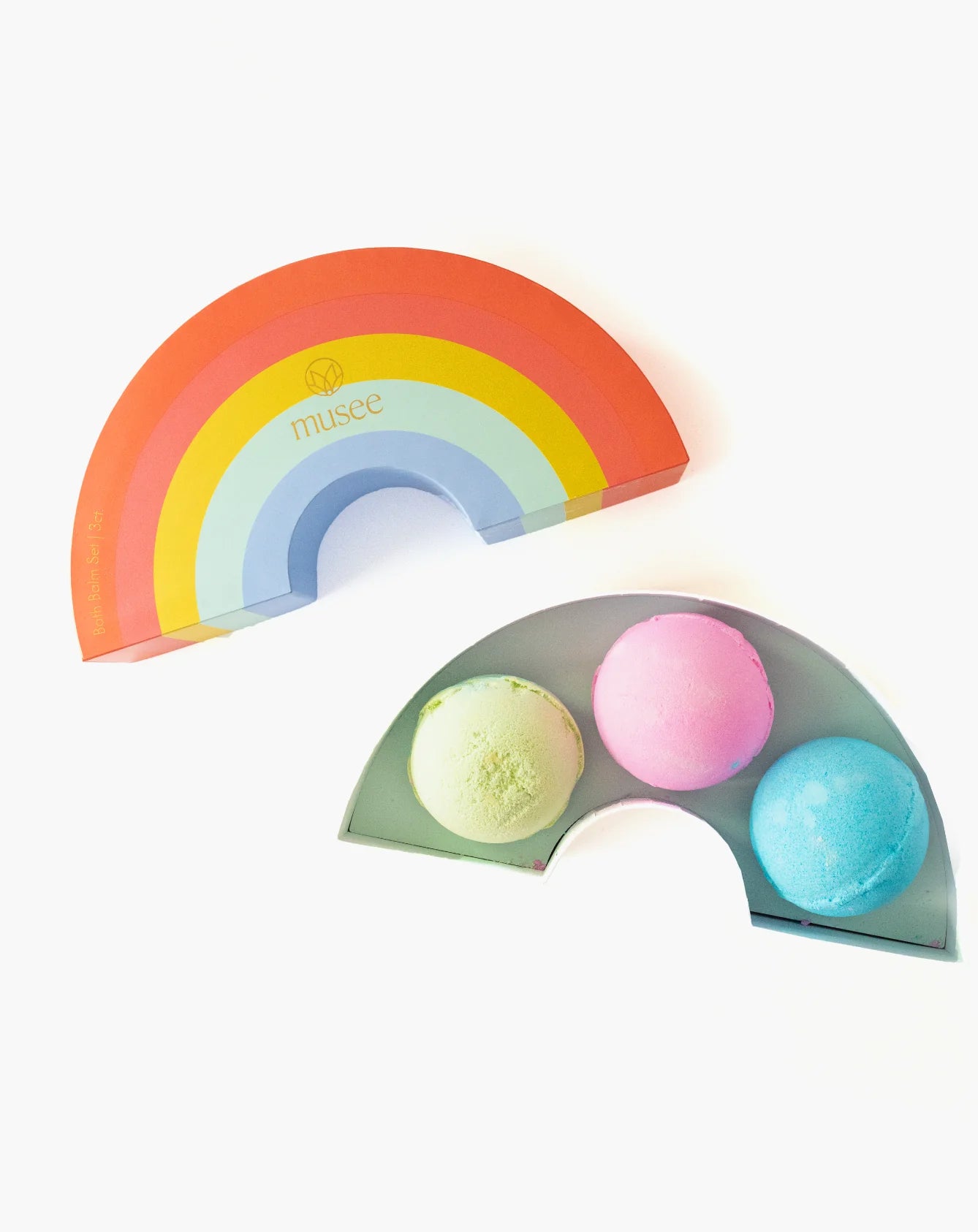 rainbow bath bomb set