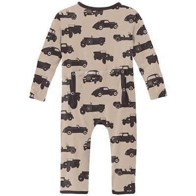 burlap vintage cars coverall