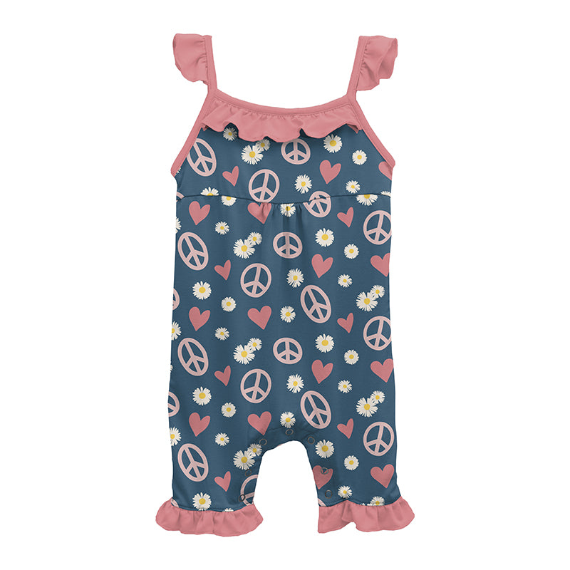 peace, love and happiness wing romper