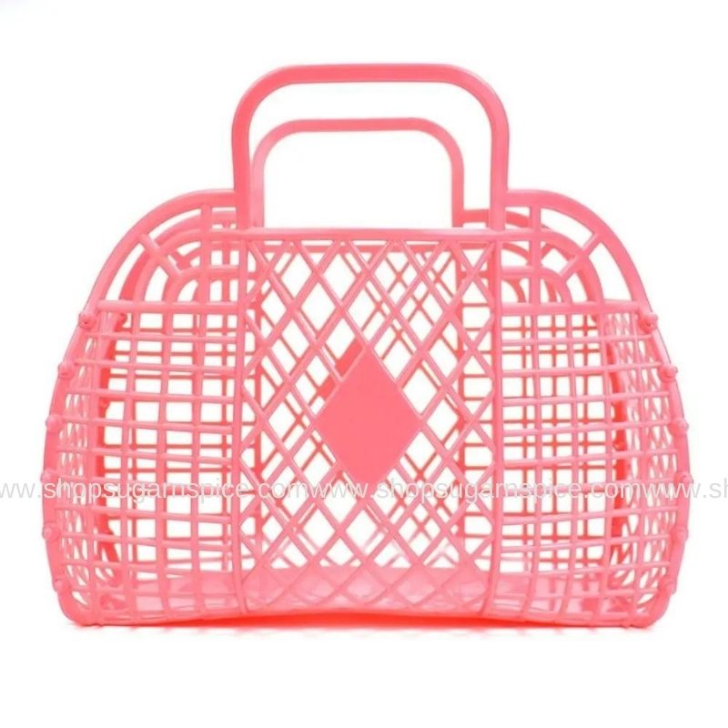 coral retro style jelly bag