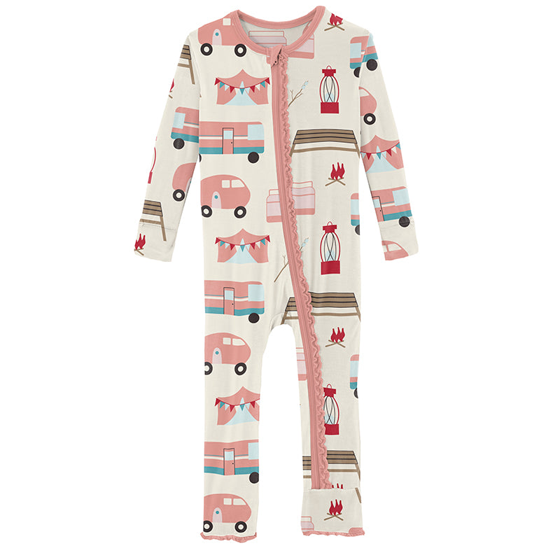 natural camping muffin ruffle coverall